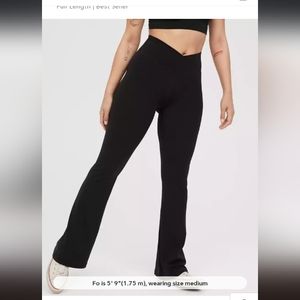 Offline by AERIE Real Me High Waisted Crossover Flare Leggings